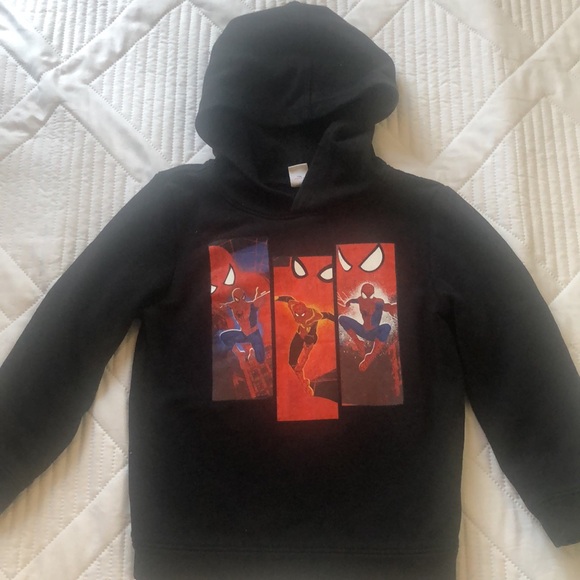 Marvel Spider-Man￼ Boys Pull over Sweatshirt￼ Long sleeve hooded size 5T. Movie - Picture 5 of 10
